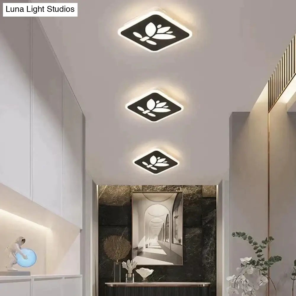 Creative Black And White Square Street Lamp Household Ceiling