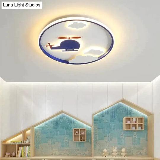 Creative Cloud Plane Bedroom Ceiling Lamp