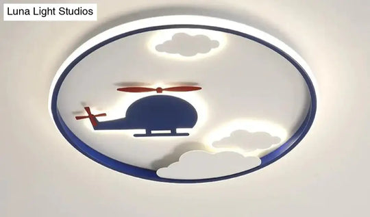 Creative Cloud Plane Bedroom Ceiling Lamp