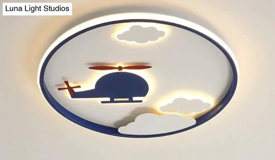 Creative Cloud Plane Bedroom Ceiling Lamp