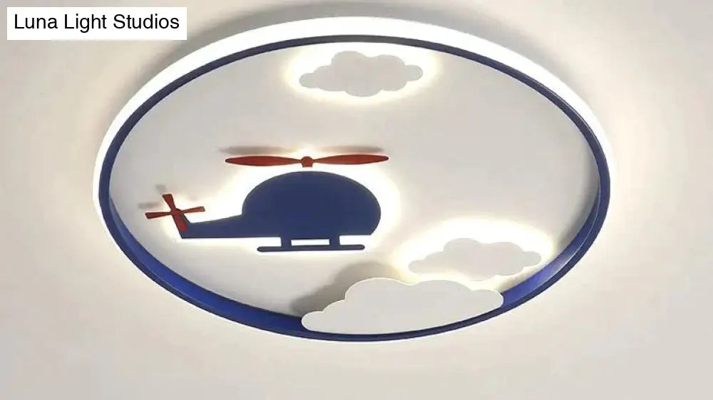 Creative Cloud Plane Bedroom Ceiling Lamp