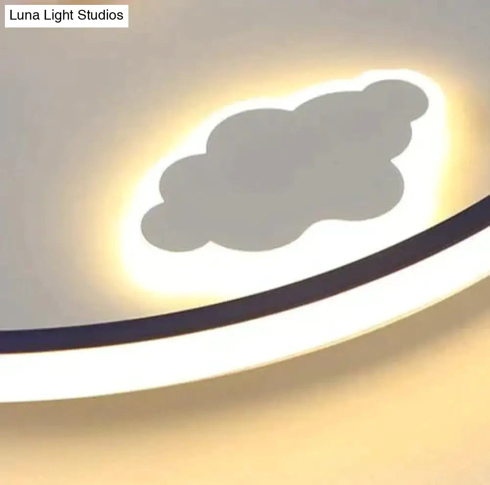 Creative Cloud Plane Bedroom Ceiling Lamp