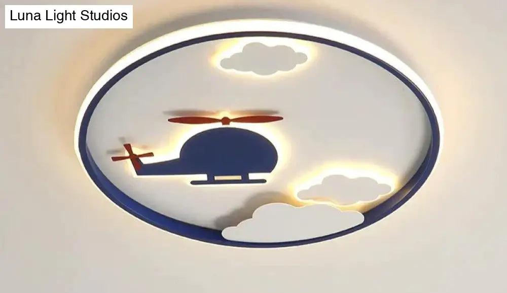 Creative Cloud Plane Bedroom Ceiling Lamp