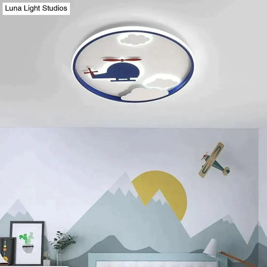 Creative Cloud Plane Bedroom Ceiling Lamp