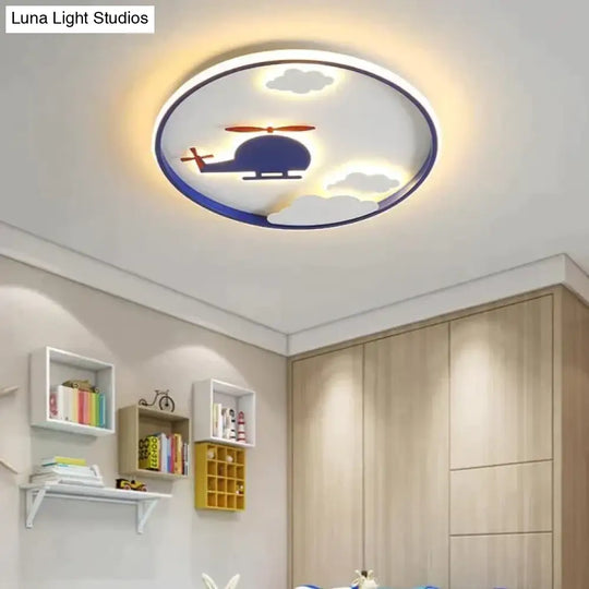 Creative Cloud Plane Bedroom Ceiling Lamp