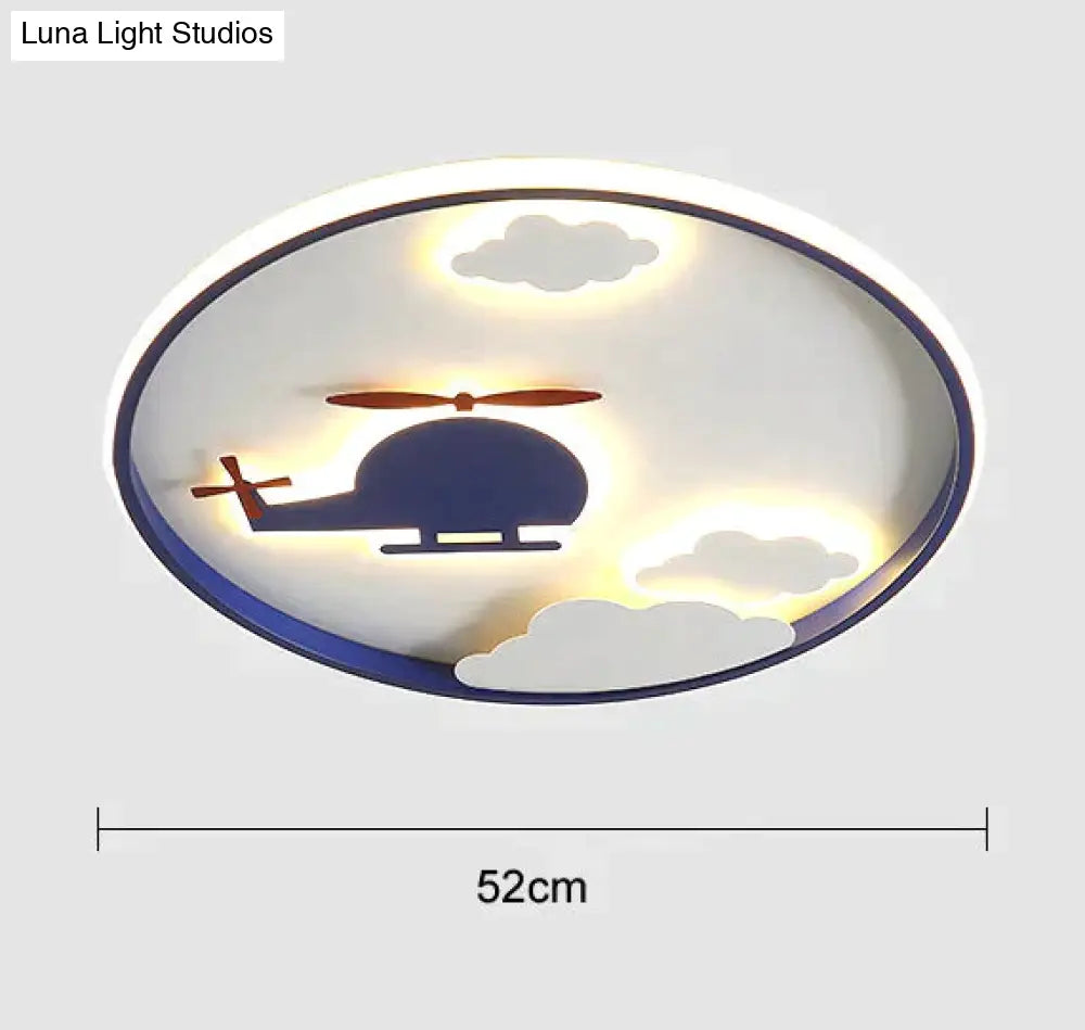 Creative Cloud Plane Bedroom Ceiling Lamp