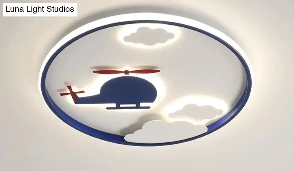 Creative Cloud Plane Bedroom Ceiling Lamp