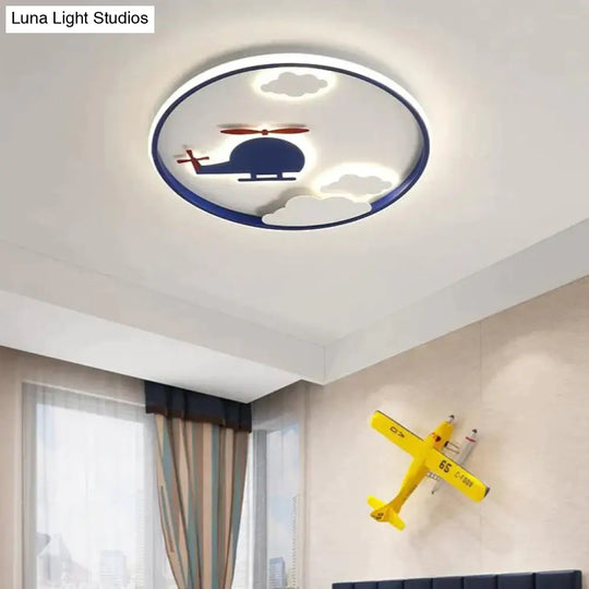 Creative Cloud Plane Bedroom Ceiling Lamp