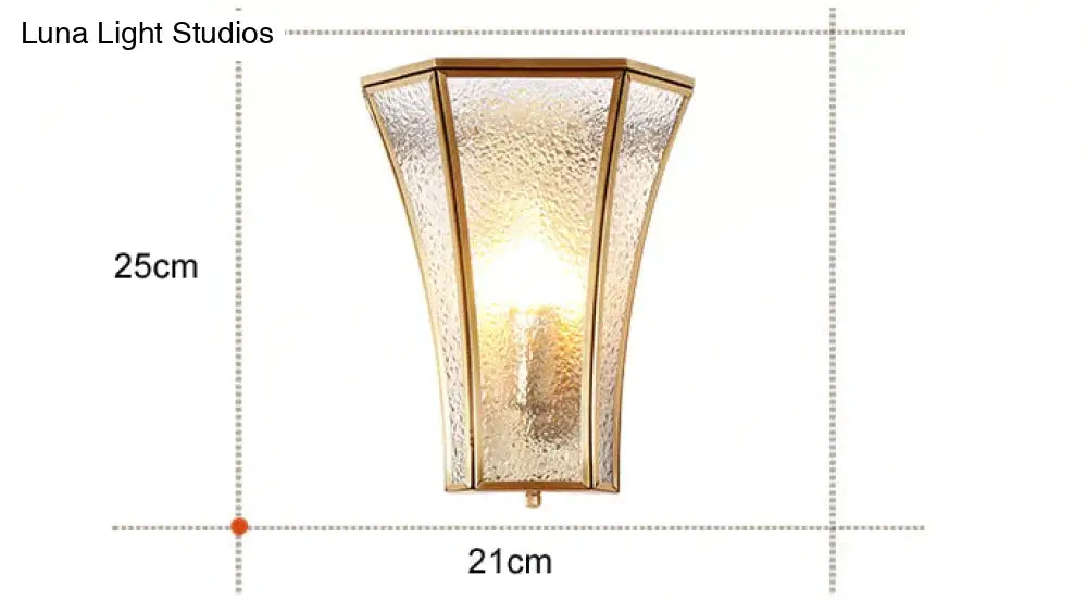 Creative Country Style Bedside Lamp Corridor Aisle Copper Wall Lamps