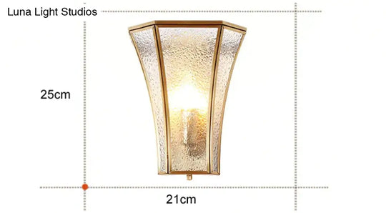 Creative Country Style Bedside Lamp Corridor Aisle Copper Wall Lamps