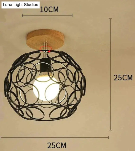 Creative Crystal Minimalist Ceiling Light Single Wall Lamp Bedroom European Iron Crystal Decor Lamps