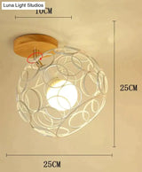 Creative Crystal Minimalist Ceiling Light Single Wall Lamp Bedroom European Iron Crystal Decor Lamps