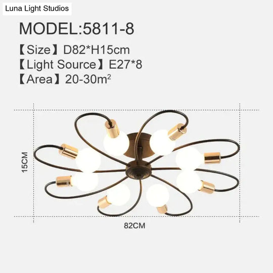 Creative Design Led Ceiling Lights Luminaire Plafonnier Living Room Bedroom Corridor Modern Home