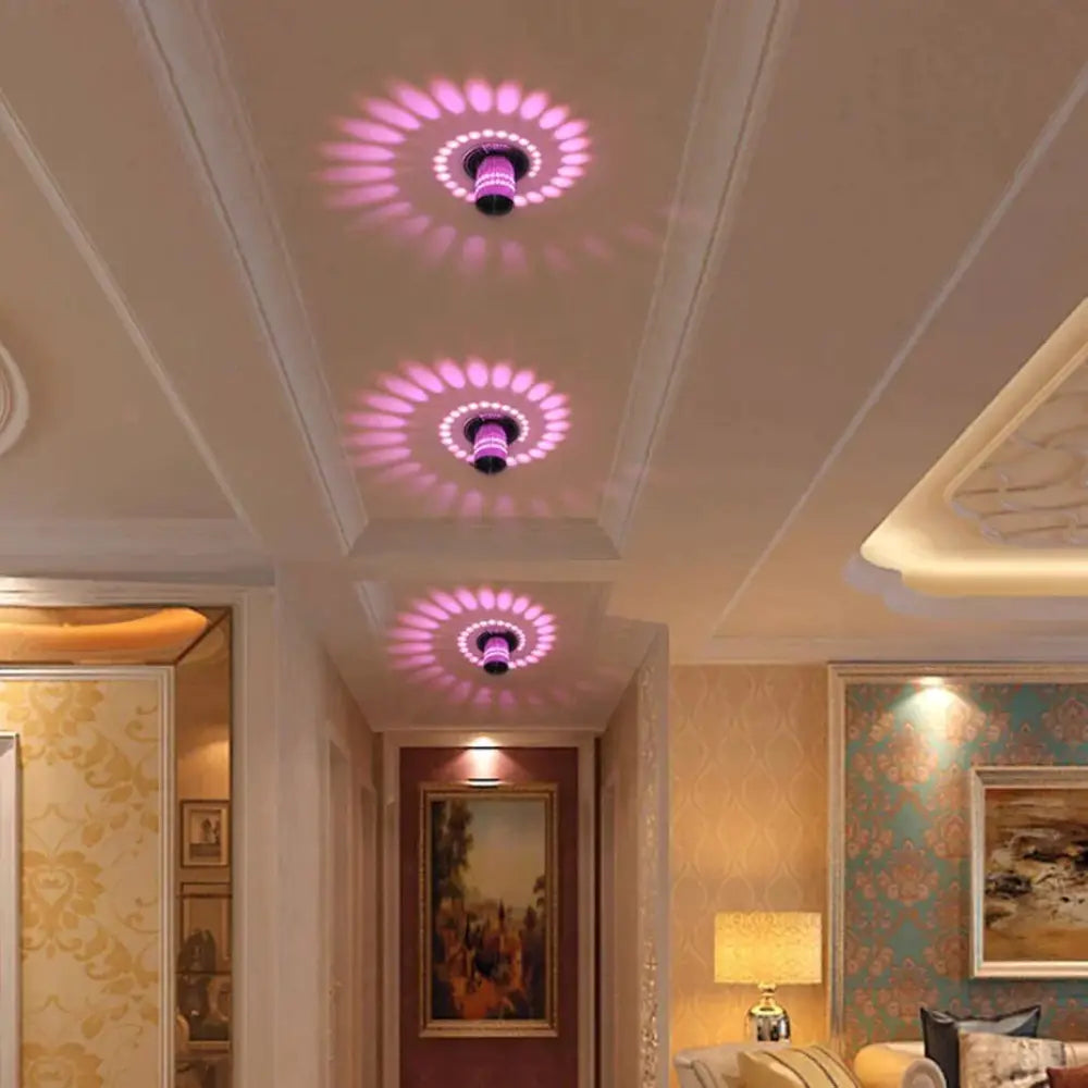 Creative Led Ceiling Lights 3W Modern Led Lamps Colorful Wall Sconce Living Room Surface Mounted