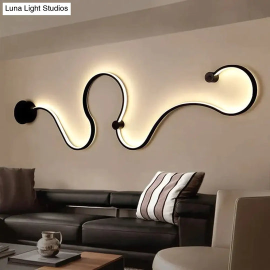 Creative Led Ceiling Lights For Living Room Bedroom Black/White Aluminum Lamp Body Indoor Lighting