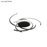 Creative Modern Led Ceiling Lights Living Room Bedroom Study Balcony Indoor Lighting Black White