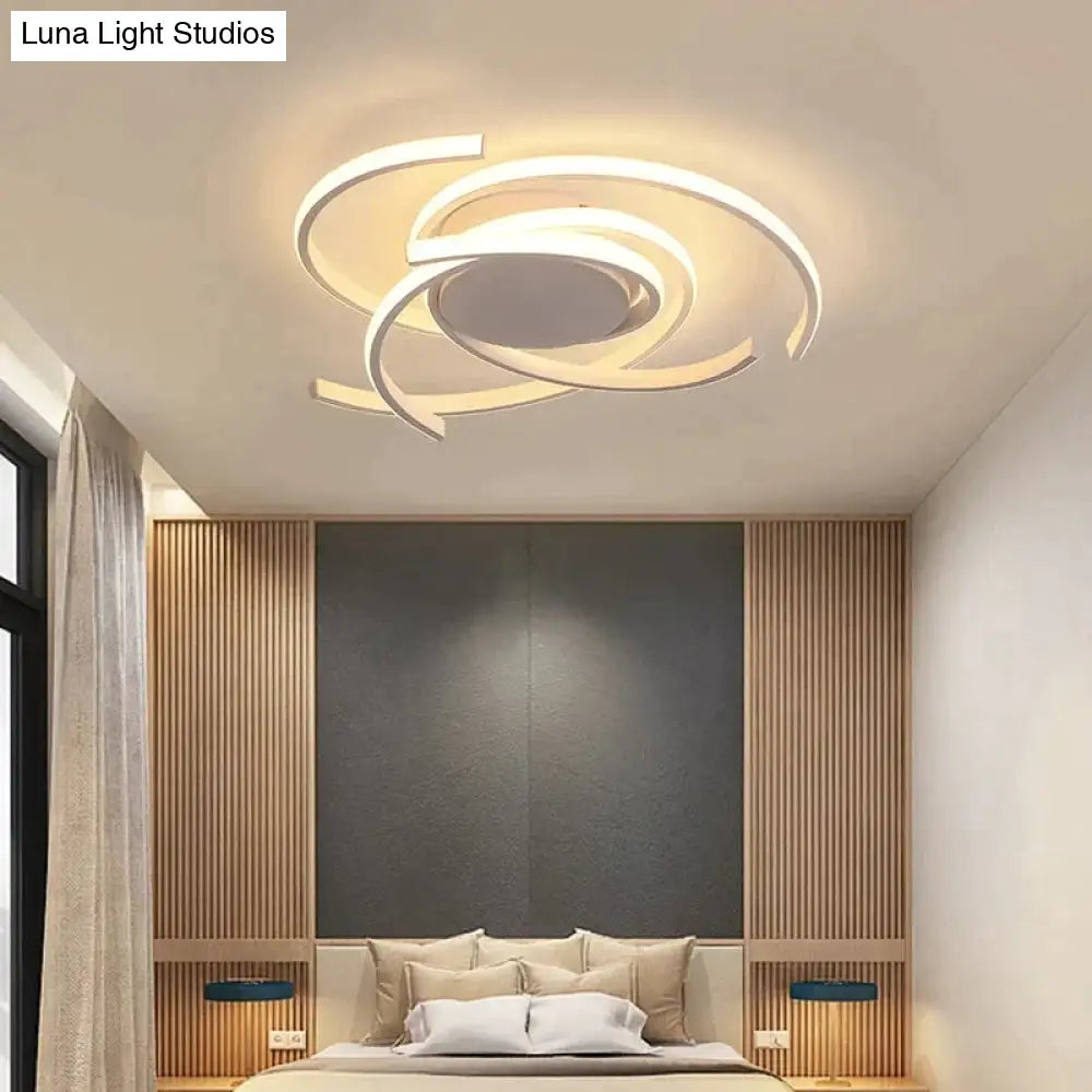 Creative Modern Led Ceiling Lights Living Room Bedroom Study Balcony Indoor Lighting Black White