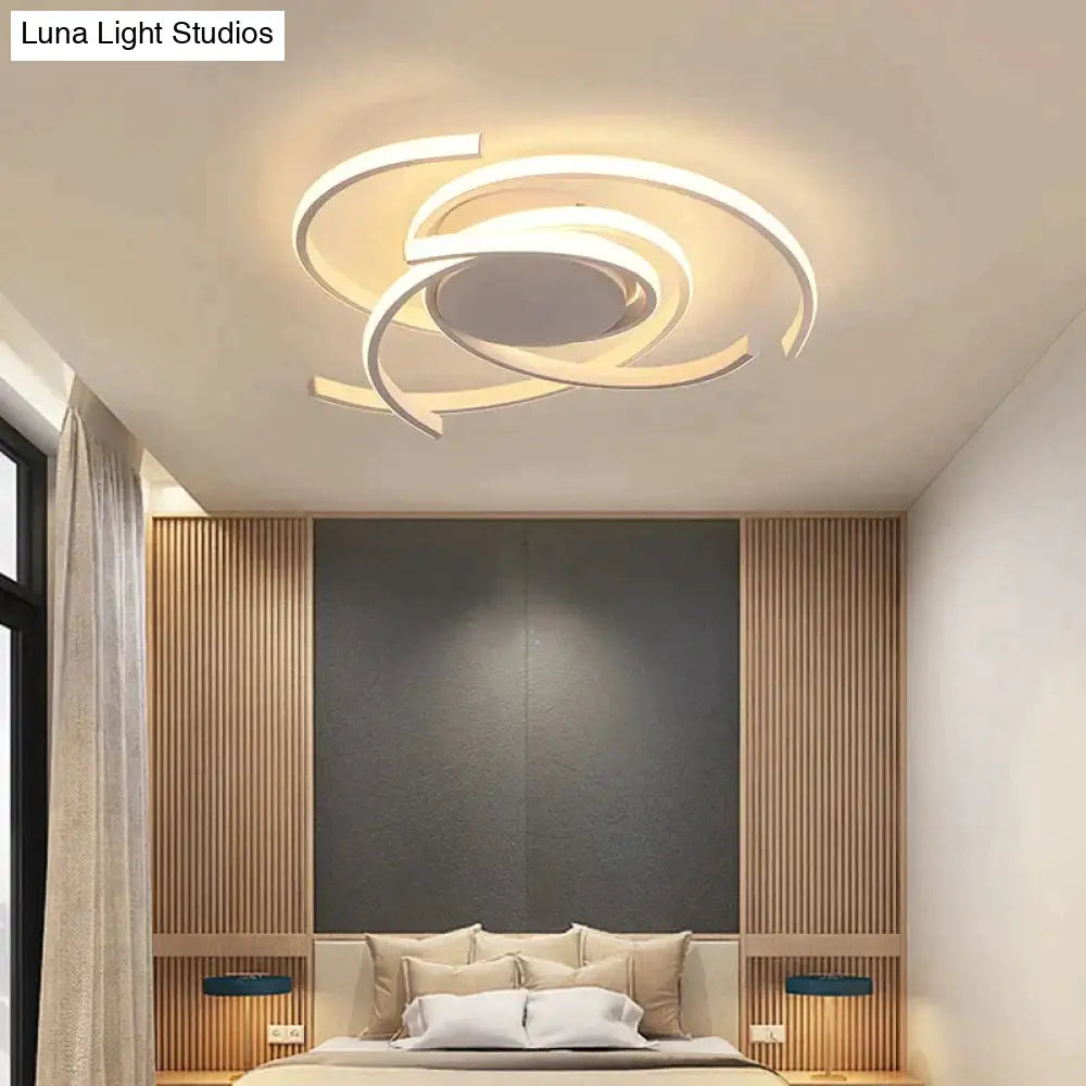 Creative Modern Led Ceiling Lights Living Room Bedroom Study Balcony Indoor Lighting Black White