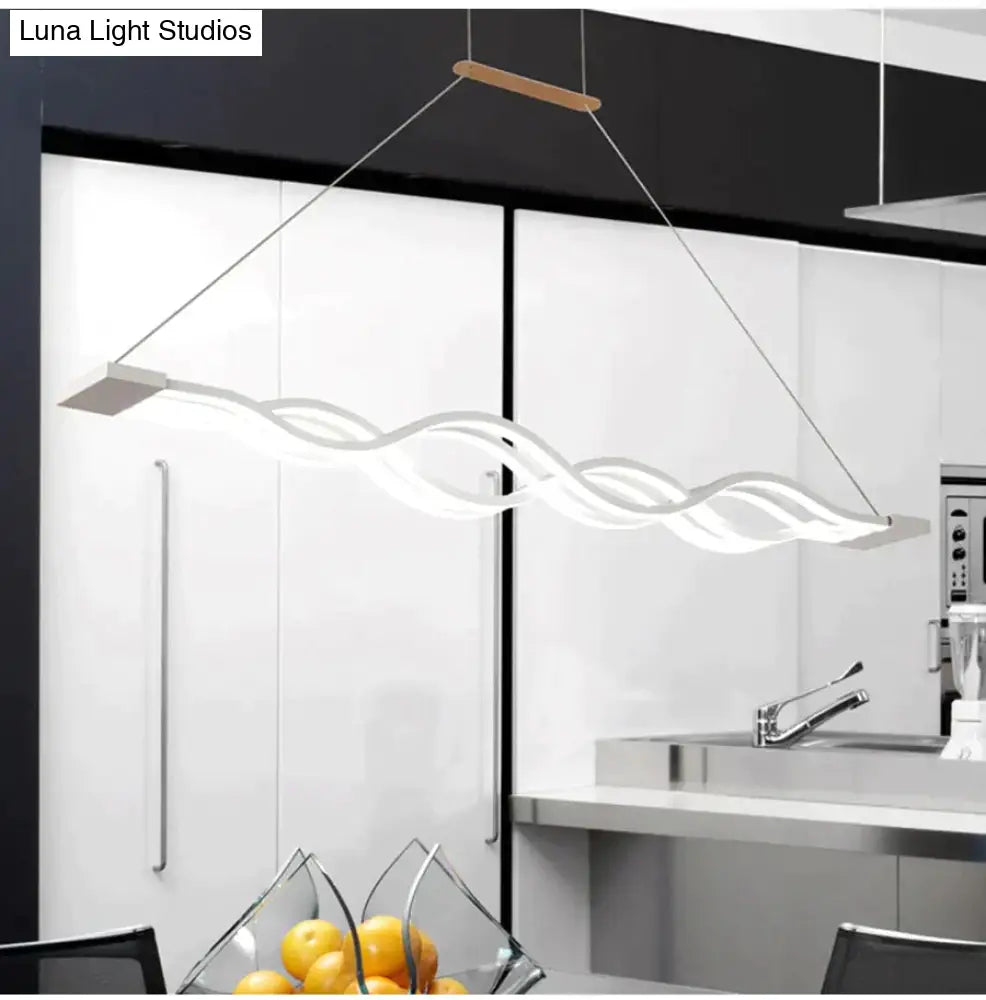 Creative Modern Led Pendant Lights Kitchen Acrylic Lron Suspension Hanging Ceiling Lamp For Dinning