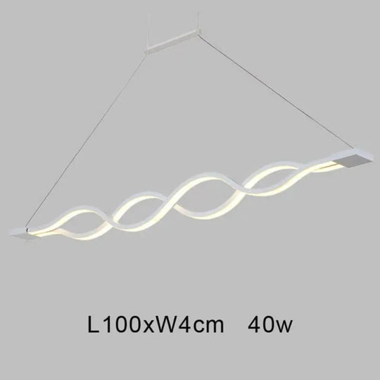 Creative Modern Led Pendant Lights Kitchen Acrylic Lron Suspension Hanging Ceiling Lamp For Dinning