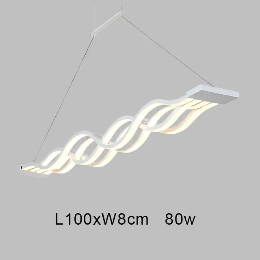 Creative Modern Led Pendant Lights Kitchen Acrylic Lron Suspension Hanging Ceiling Lamp For Dinning