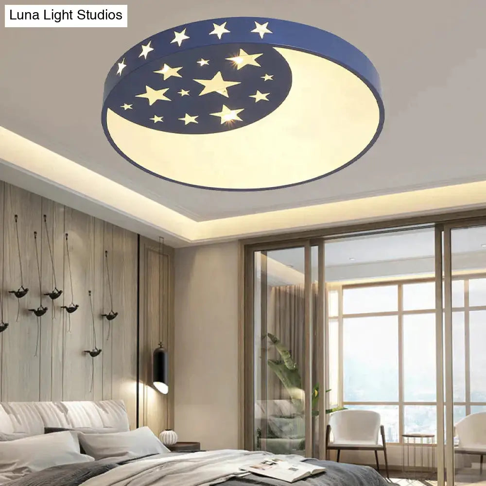 Creative Nordic Star Moon Bedroom Lamp Led Ceiling