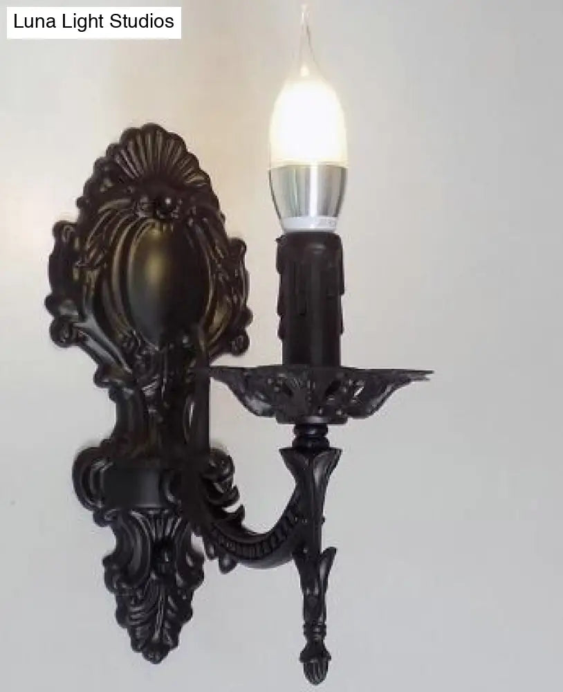 Creative Retro European Wall Light Black