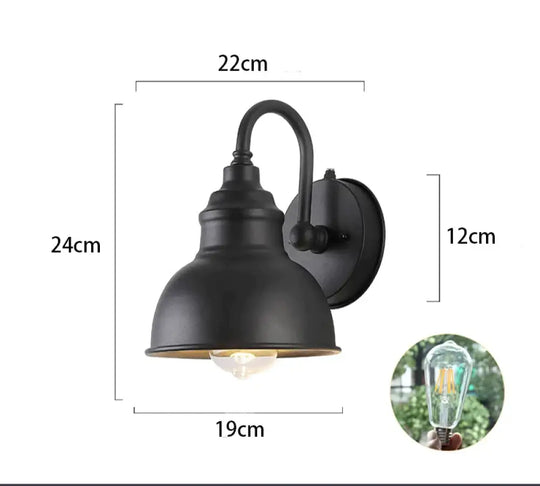 Cross Border Retro Outdoor Wall Lamp Waterproof Courtyard Villa Balcony Exterior Gate Manufacturer