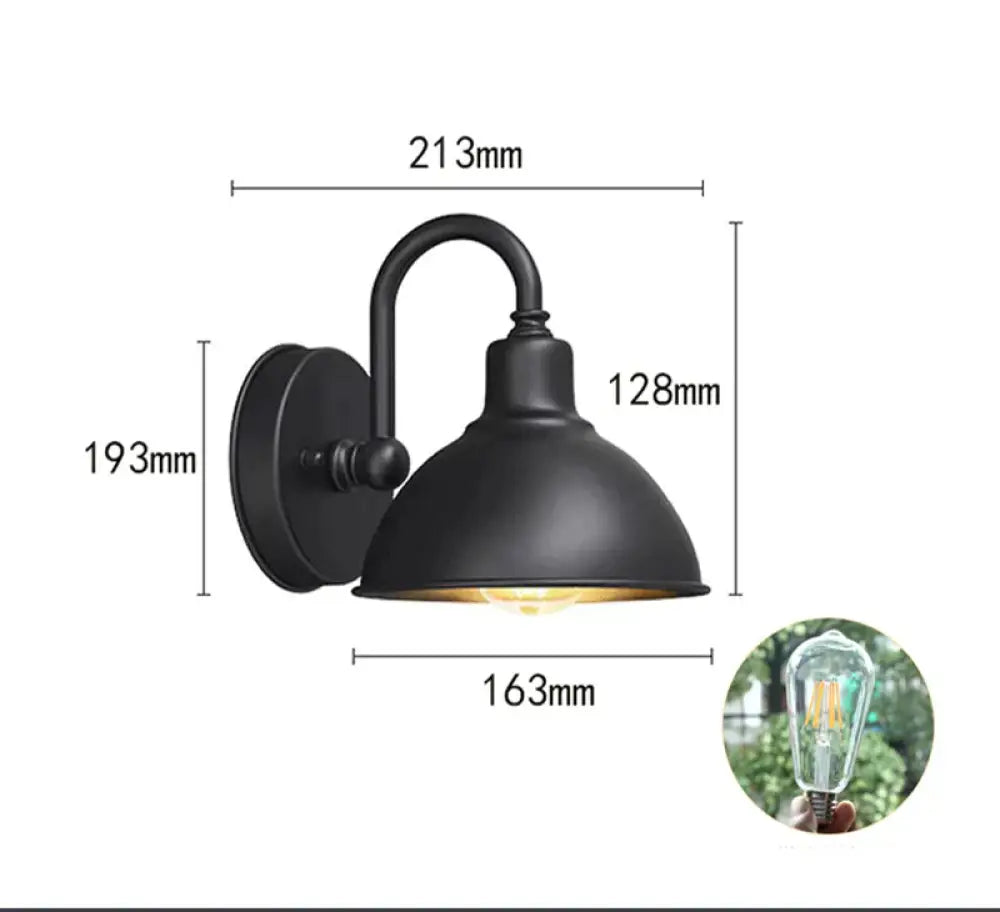 Cross Border Retro Outdoor Wall Lamp Waterproof Courtyard Villa Balcony Exterior Gate Manufacturer