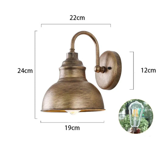 Cross Border Retro Outdoor Wall Lamp Waterproof Courtyard Villa Balcony Exterior Gate Manufacturer