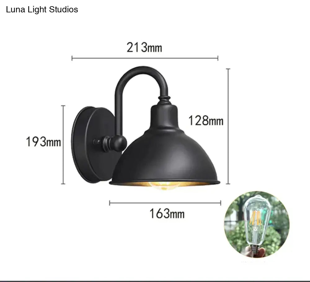 Cross Border Retro Outdoor Wall Lamp Waterproof Courtyard Villa Balcony Exterior Gate Manufacturer