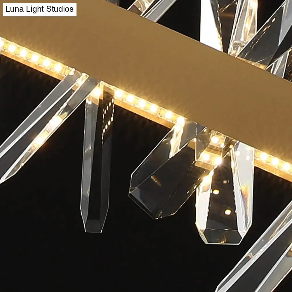 Crysta - Modern Crystal Chandelier For Living Room Dining Kitchen Island Lamp