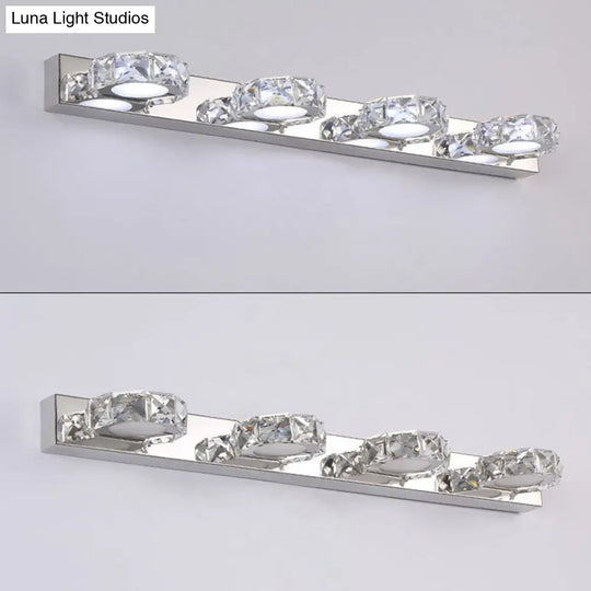 Crystal Circle Vanity Wall Light - Modern Minimalist Style For A Stylish Look