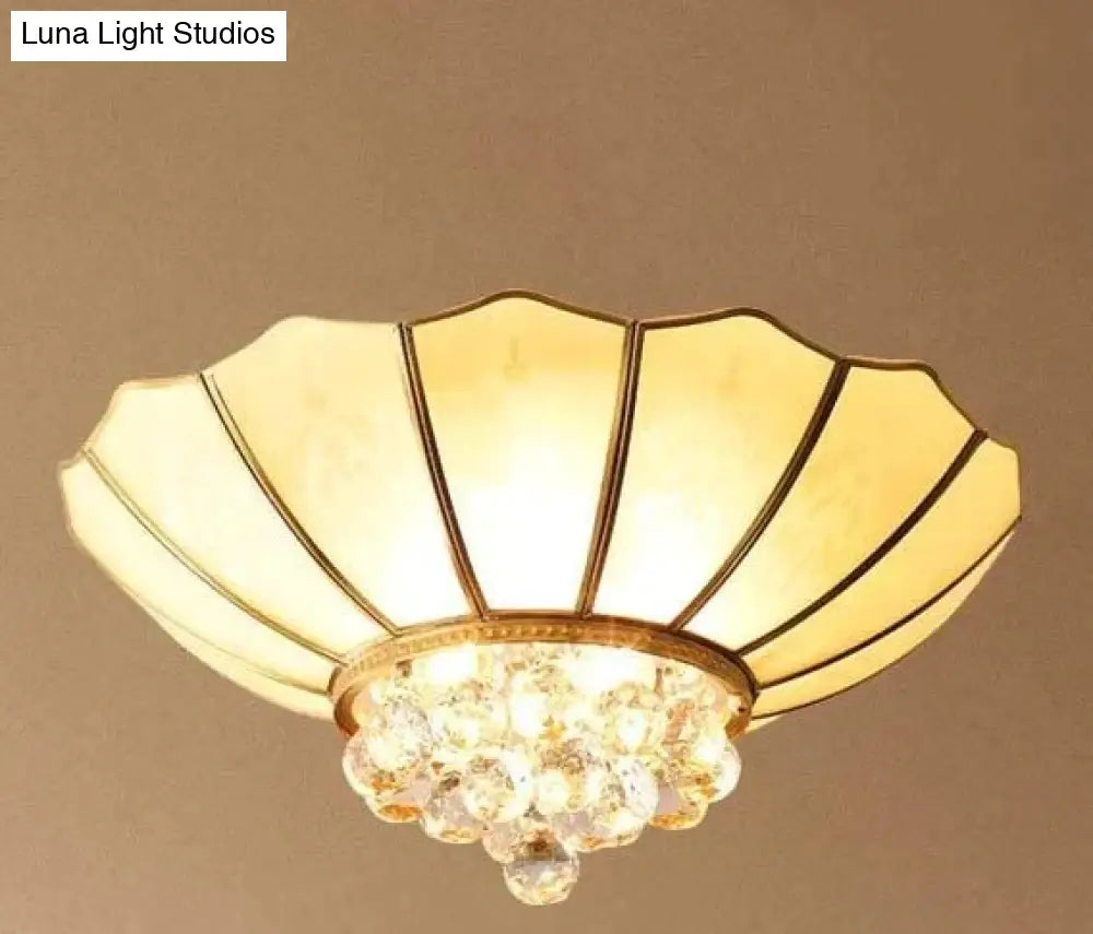 Crystal Living Room Lamp Led All Copper Ceiling