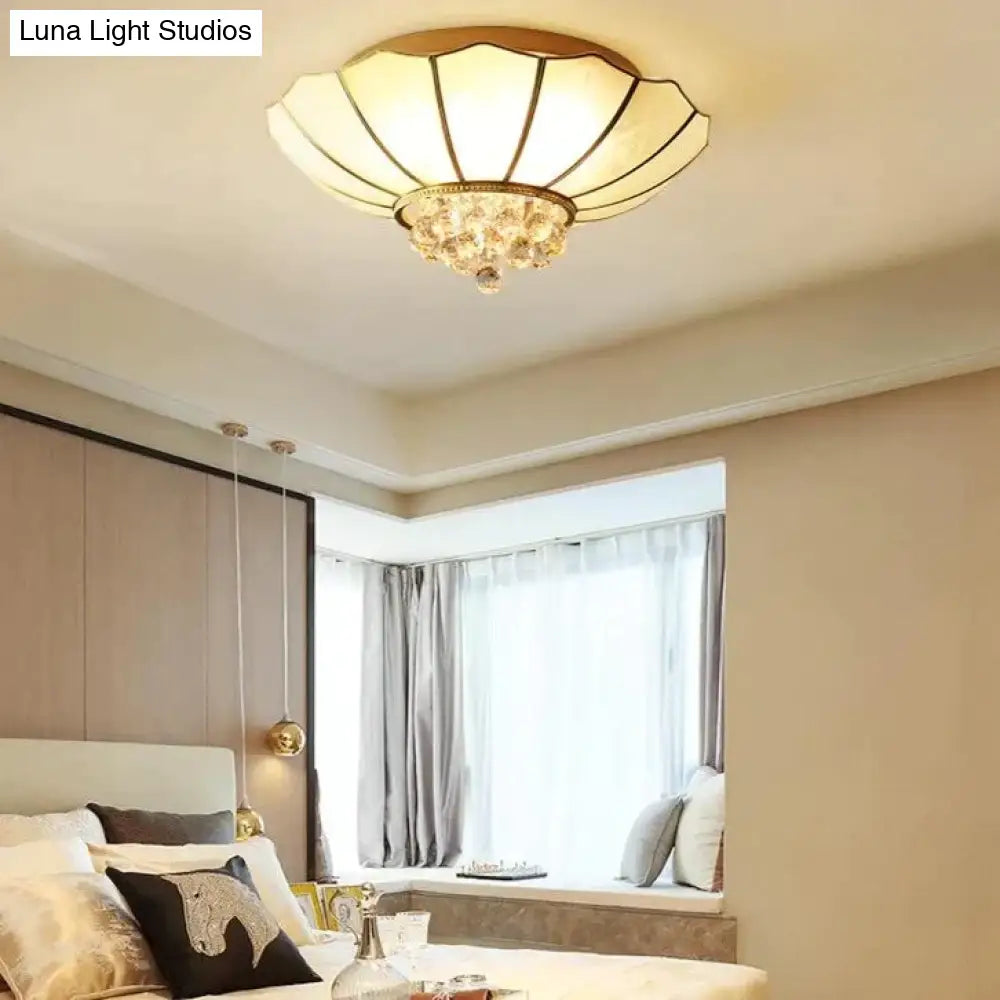 Crystal Living Room Lamp Led All Copper Ceiling