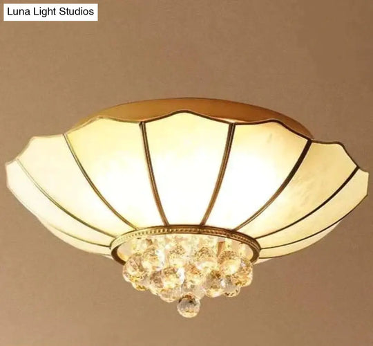 Crystal Living Room Lamp Led All Copper Ceiling