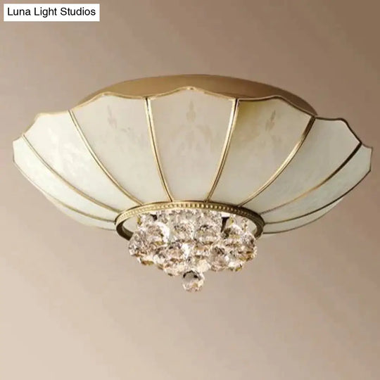 Crystal Living Room Lamp Led All Copper Ceiling