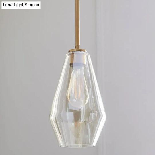 Minimalist Cup-Shaped Ceiling Pendant Light With Glass Shade