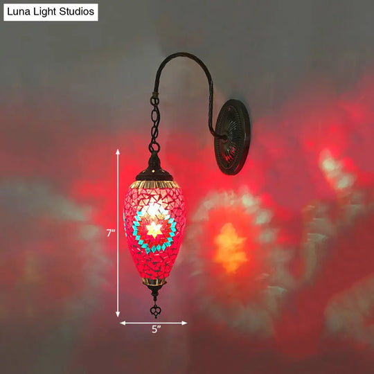 Cut Glass Teardrop Wall Sconce: Warm Traditional Lighting For Living Room