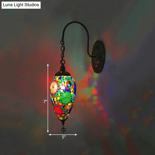 Cut Glass Teardrop Wall Sconce: Warm Traditional Lighting For Living Room