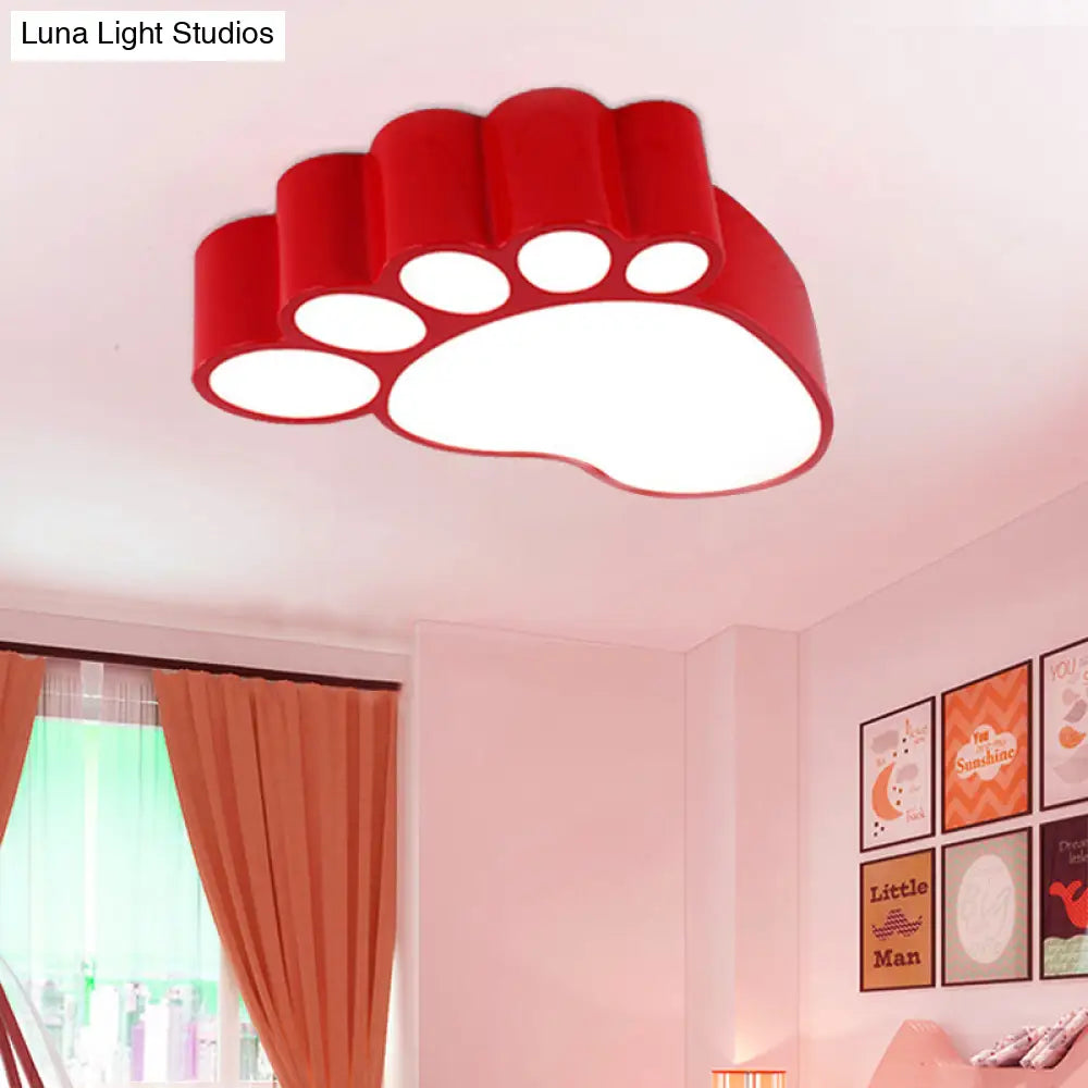 Cute Modern Led Baby Foot Ceiling Lamp For Kindergarten
