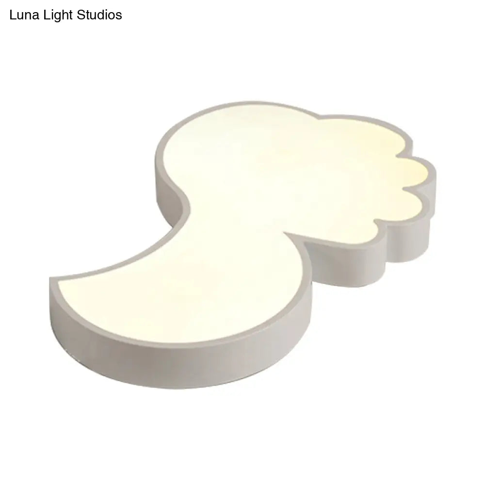 Cute Thumbs-Up Led Ceiling Lamp For Energy-Saving Study Room Lighting