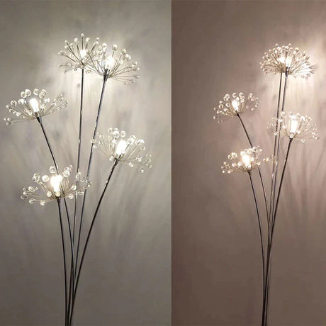 Dandelion Floor Lamp Ins Wind Minimalist Vertical Personality Living Room Bedroom Crystal Decorative