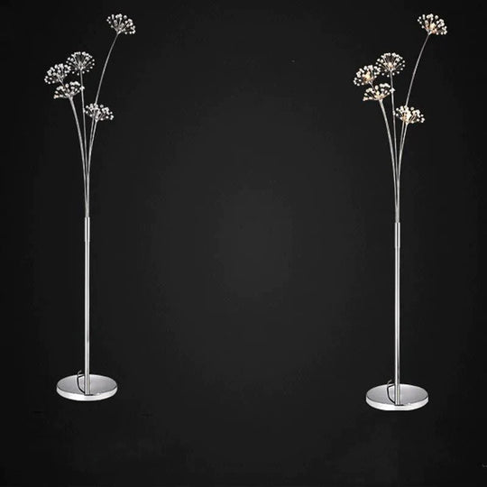 Dandelion Floor Lamp Ins Wind Minimalist Vertical Personality Living Room Bedroom Crystal Decorative Platform Lamp