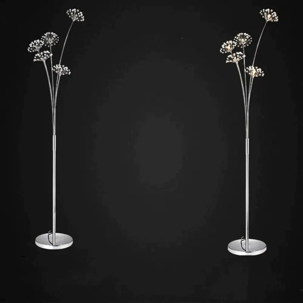 Dandelion Floor Lamp Ins Wind Minimalist Vertical Personality Living Room Bedroom Crystal