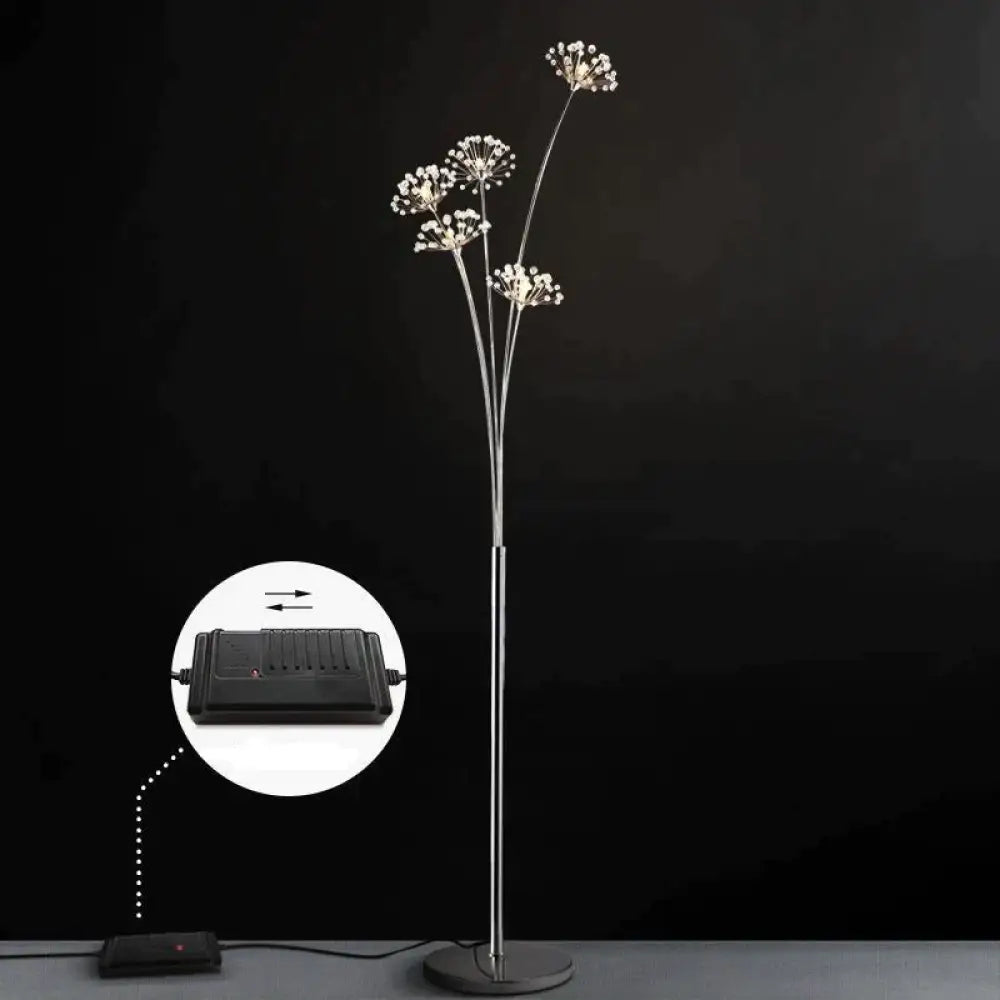 Dandelion Floor Lamp Ins Wind Minimalist Vertical Personality Living Room Bedroom Crystal