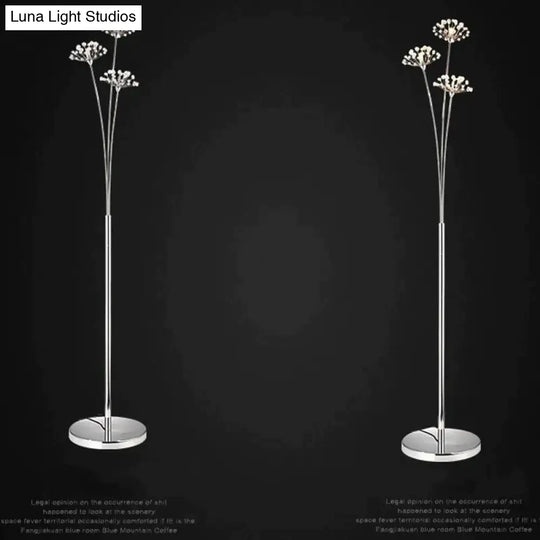 Dandelion Floor Lamp Ins Wind Minimalist Vertical Personality Living Room Bedroom Crystal Decorative