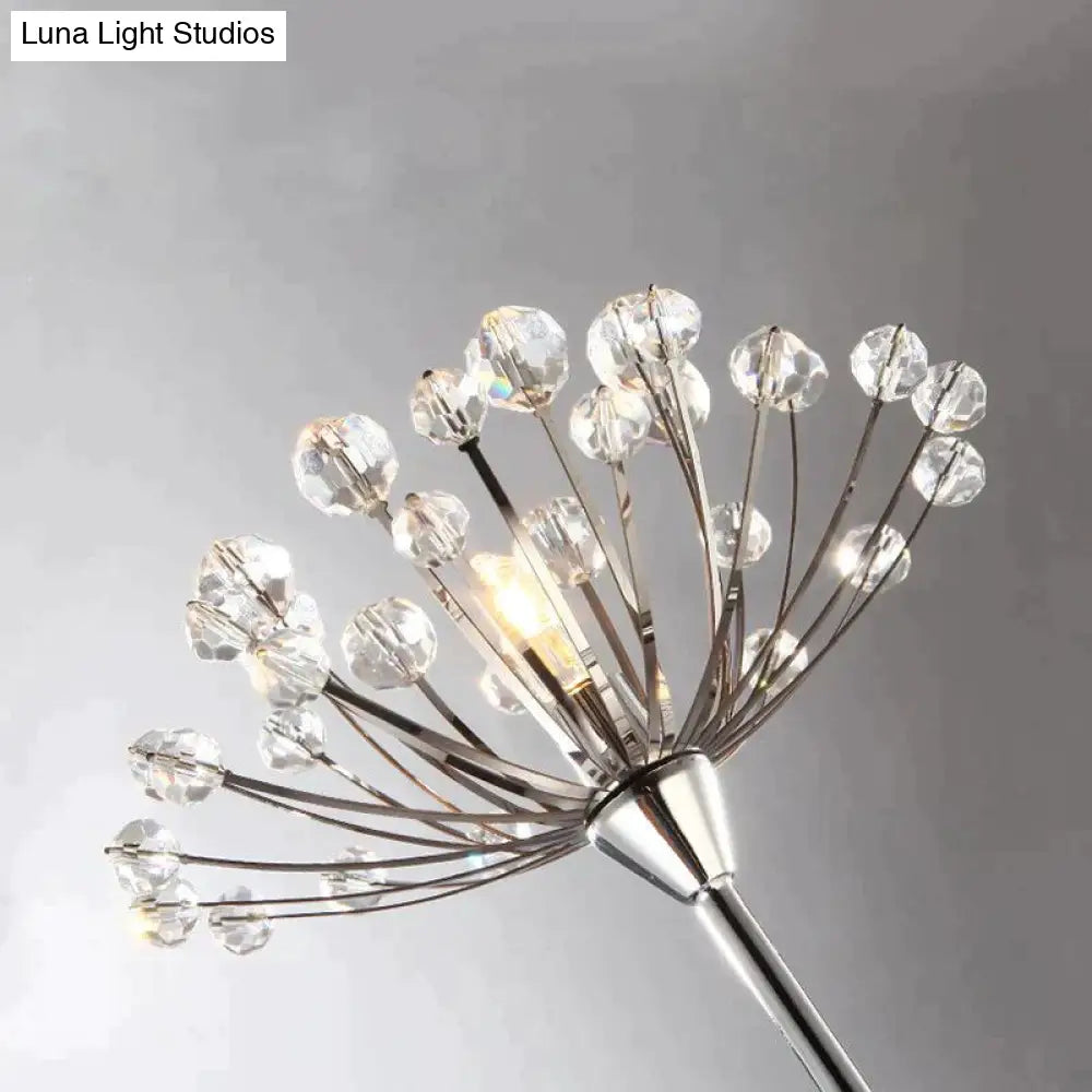 Dandelion Floor Lamp Ins Wind Minimalist Vertical Personality Living Room Bedroom Crystal