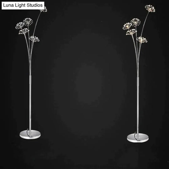 Dandelion Floor Lamp Ins Wind Minimalist Vertical Personality Living Room Bedroom Crystal Decorative