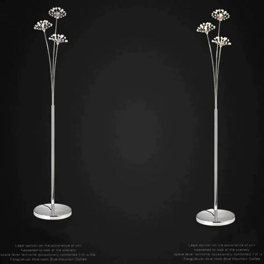 Dandelion Floor Lamp Ins Wind Minimalist Vertical Personality Living Room Bedroom Crystal